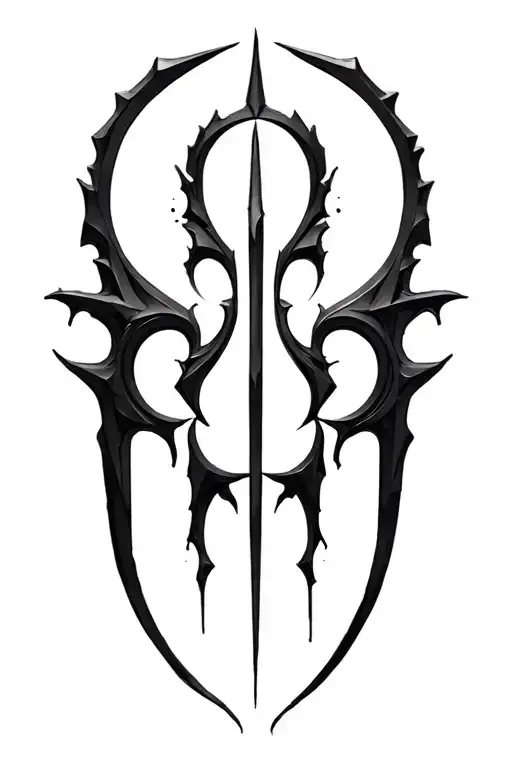 chaos symbol tattoo design idea