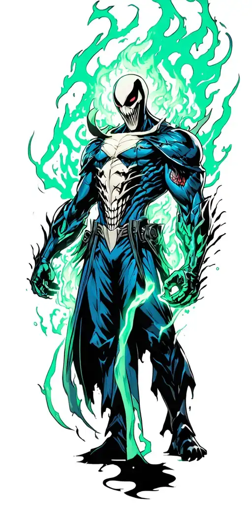 spawn and GhostRider tattoo design idea