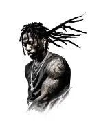 Travis scott tattoo design idea