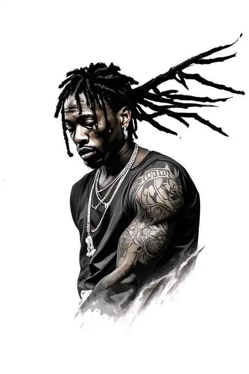 Travis scott tattoo design idea
