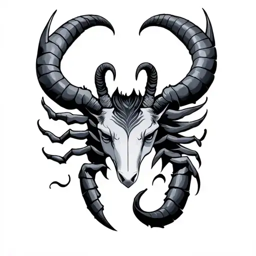 Scorpio Gemini Capricorn Pisces tattoo design idea