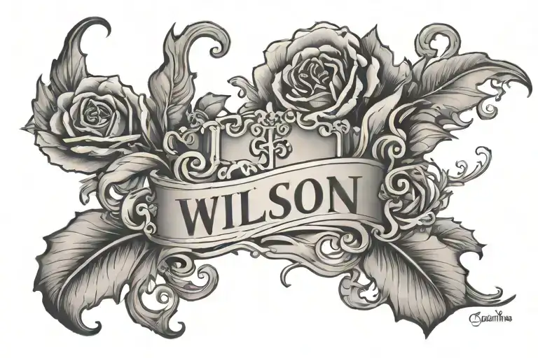I want a tatoo that will honor a deceased love one. His name is Wilson. It will be on my inner forearm and medium in siz tattoo design idea