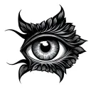 Greek Evil Eye tattoo design idea