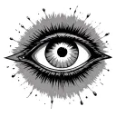 Greek Evil Eye tattoo design idea