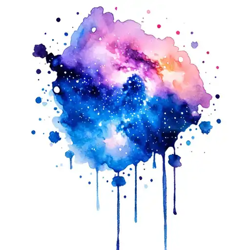 Milky Way galaxy tattoo design idea