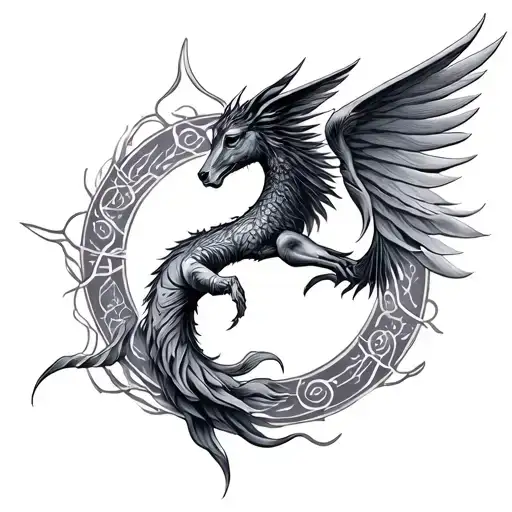 Gemini Sagittarius Cancer tattoo design idea