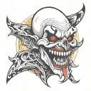 terrifier tattoo design idea