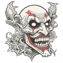 terrifier tattoo design idea