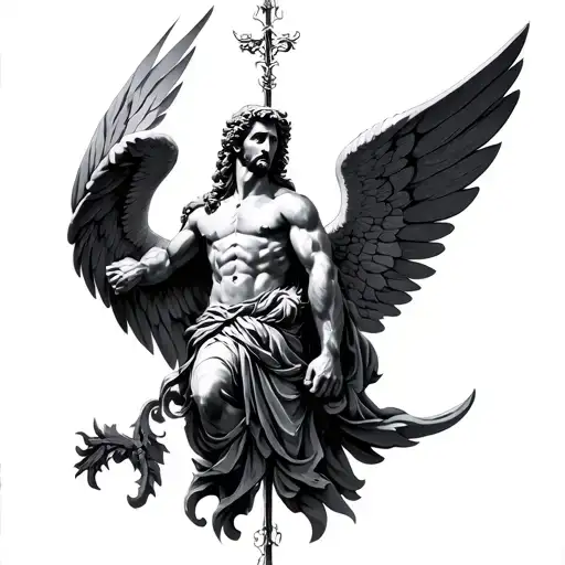 St Michael tattoo design idea