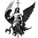 St Michael tattoo design idea