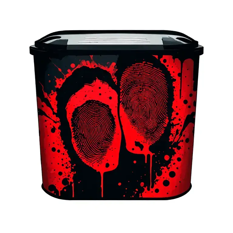 Couple finger print inside tattoo design idea