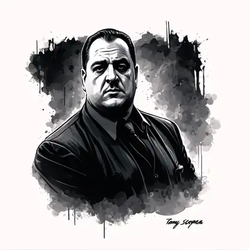 tony soprano tattoo design idea