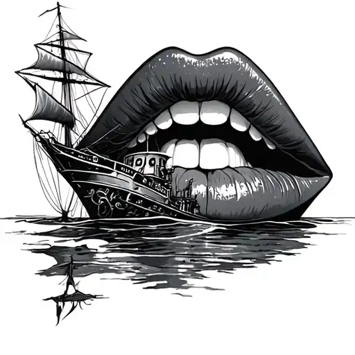loose lips sink ships tattoo design idea