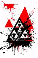 triforce fine lines tattoo design idea