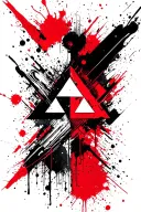 triforce fine lines tattoo design idea