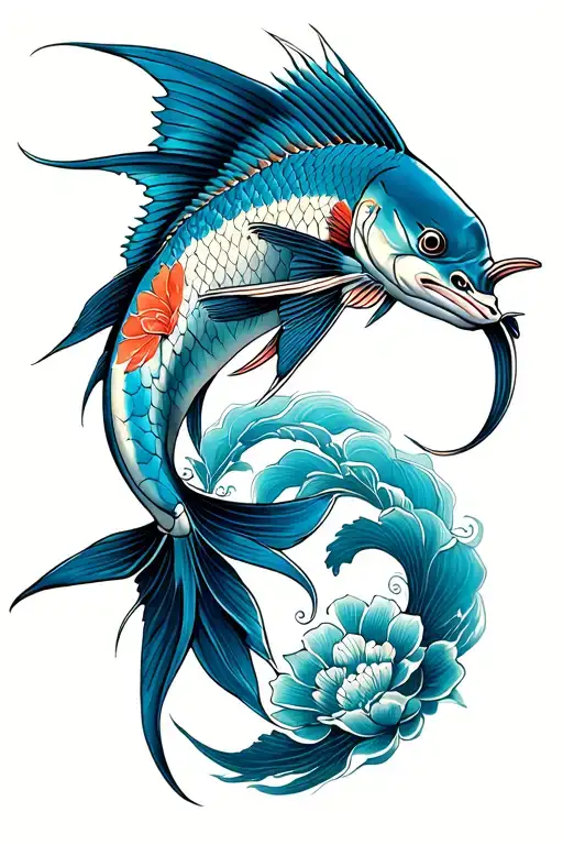 sailfish tattoo design idea
