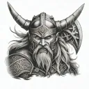 Nordic berserker viking sleeve tattoo tattoo design idea