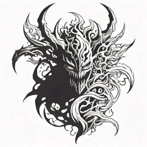 shadow fiend tattoo design idea