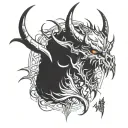 shadow fiend tattoo design idea