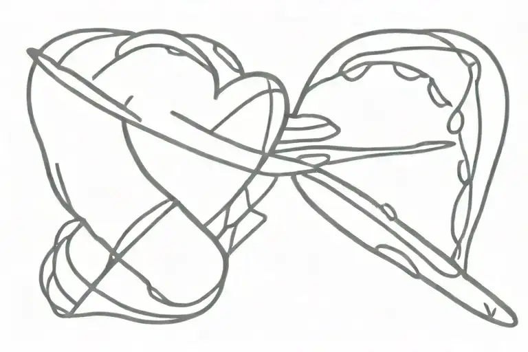 broken heart with band aids don't fix tattoo design idea