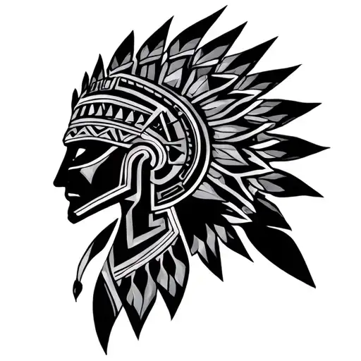 Aztec tattoo design idea