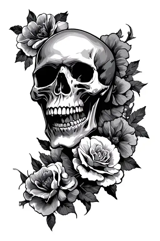 derby design skulls tattoo design idea