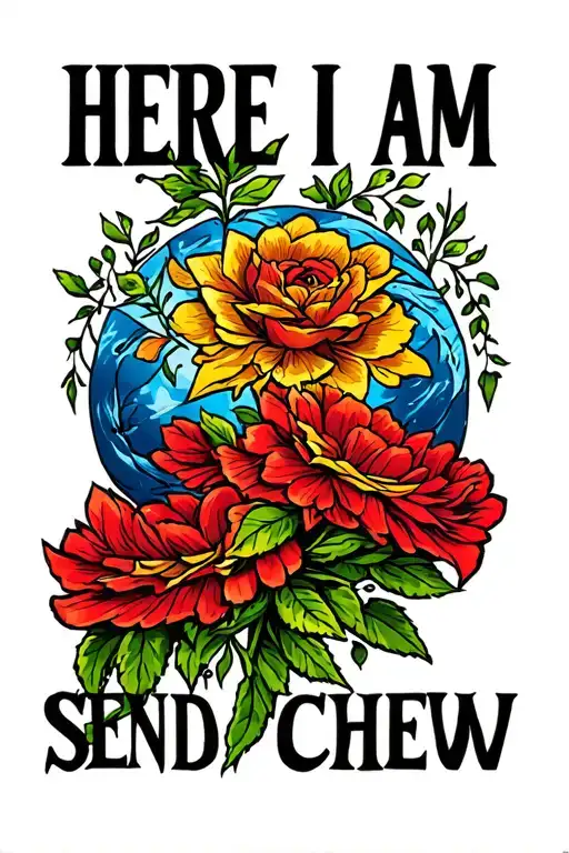 isaiah 6:8 "Here I am Send tattoo design idea