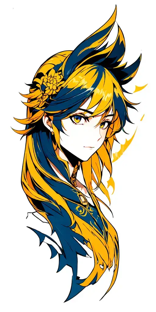 anime solo leveling igris tattoo design idea