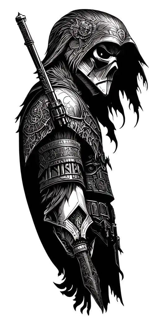 star wars, warhammer, witcher, game of thrones arm sleeve tattoo design idea