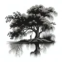 willow tree  tattoo design idea
