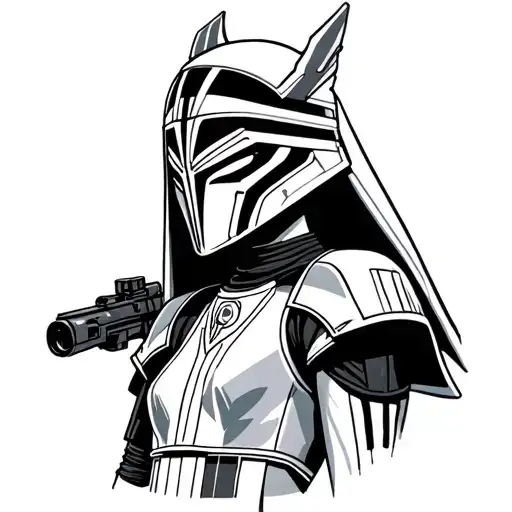 Star wars tribute to ahsoka tano tattoo design idea