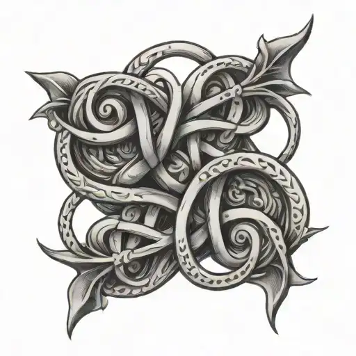 Witches Knot tattoo design idea