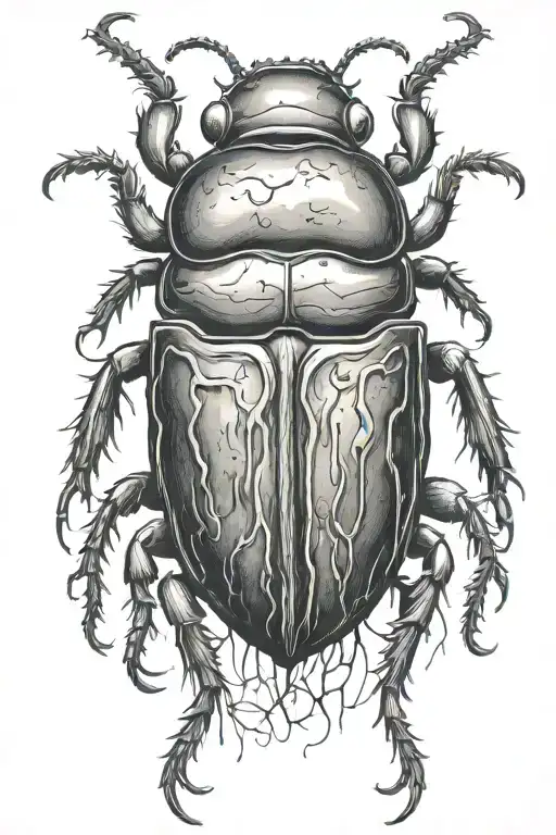 beetle tattoo design idea