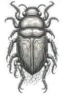 beetle tattoo design idea
