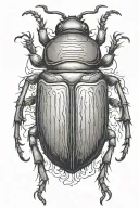 beetle tattoo design idea