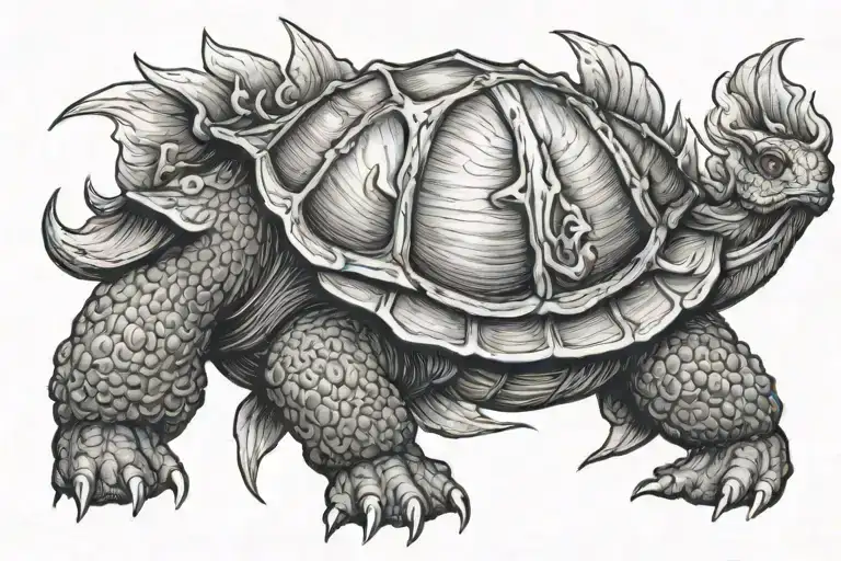 generate me an image for my next tattoo with the phrase "slow and steady go far" I'm a man tattoo design idea