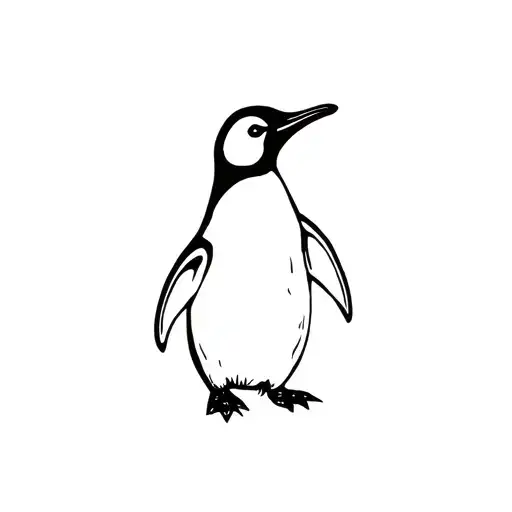 dementia penguin tattoo design idea