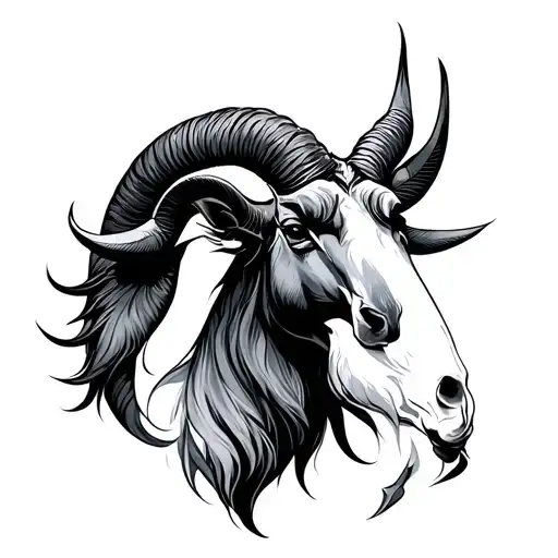 Aries and sagittarius zodiac sign tattoo design idea