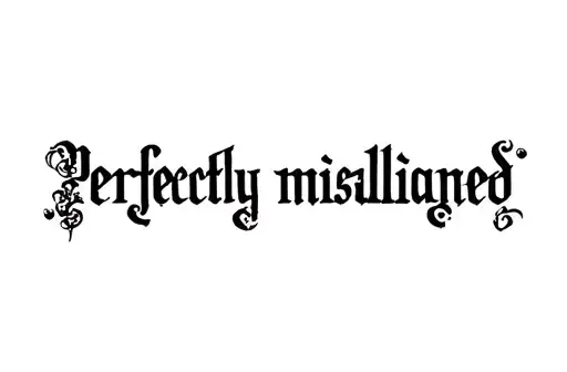 "Perfectly misaligned " tattoo design idea