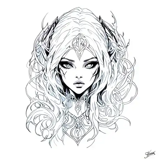 Jinx Arcane tattoo design idea