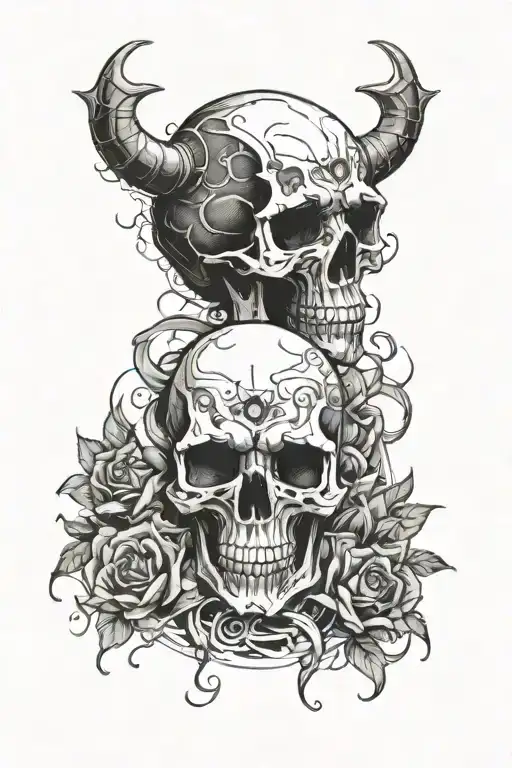 Skull punisher sleeve tattoo tattoo design idea