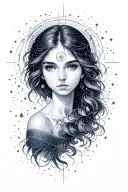 Gemini constellation tattoo design idea