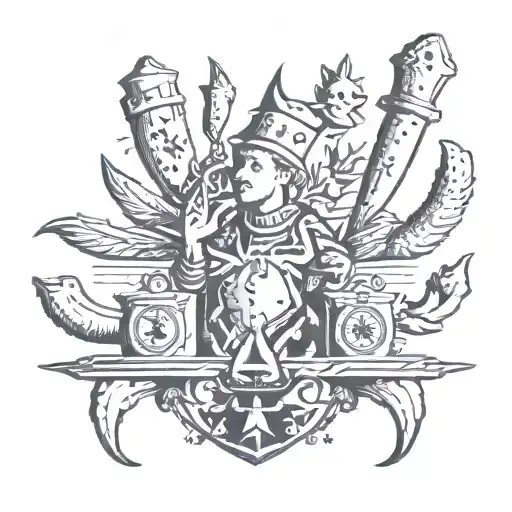 the magician tarot card tattoo design idea