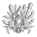 the magician tarot card tattoo design idea