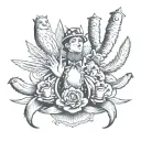 the magician tarot card tattoo design idea