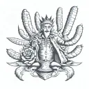 the magician tarot card tattoo design idea