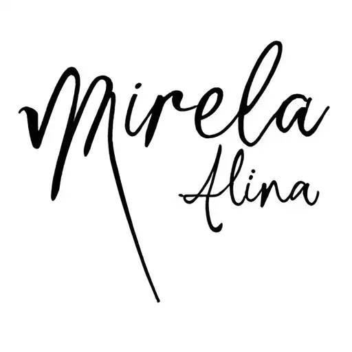 "Mirela Alina" Daughter Name tattoo design idea
