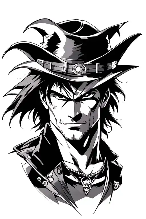 Johnathan Joestar from Jojos bizarre adventure tattoo design idea