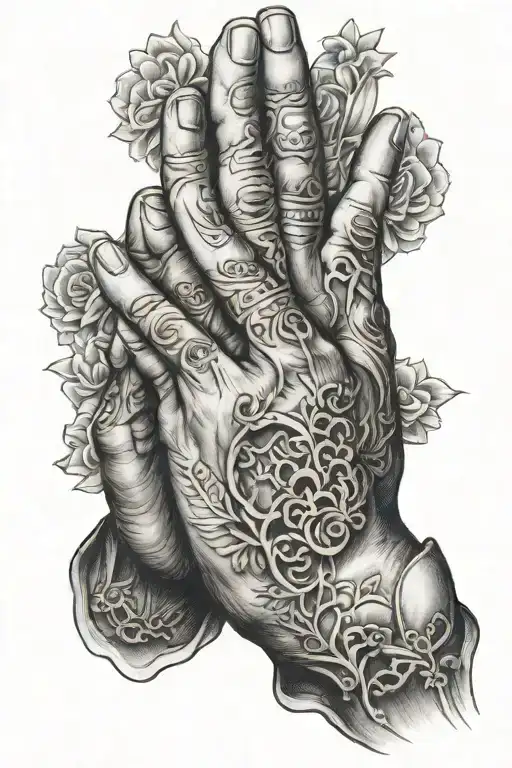 Praying Hands tattoo design idea