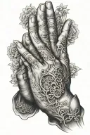 Praying Hands tattoo design idea